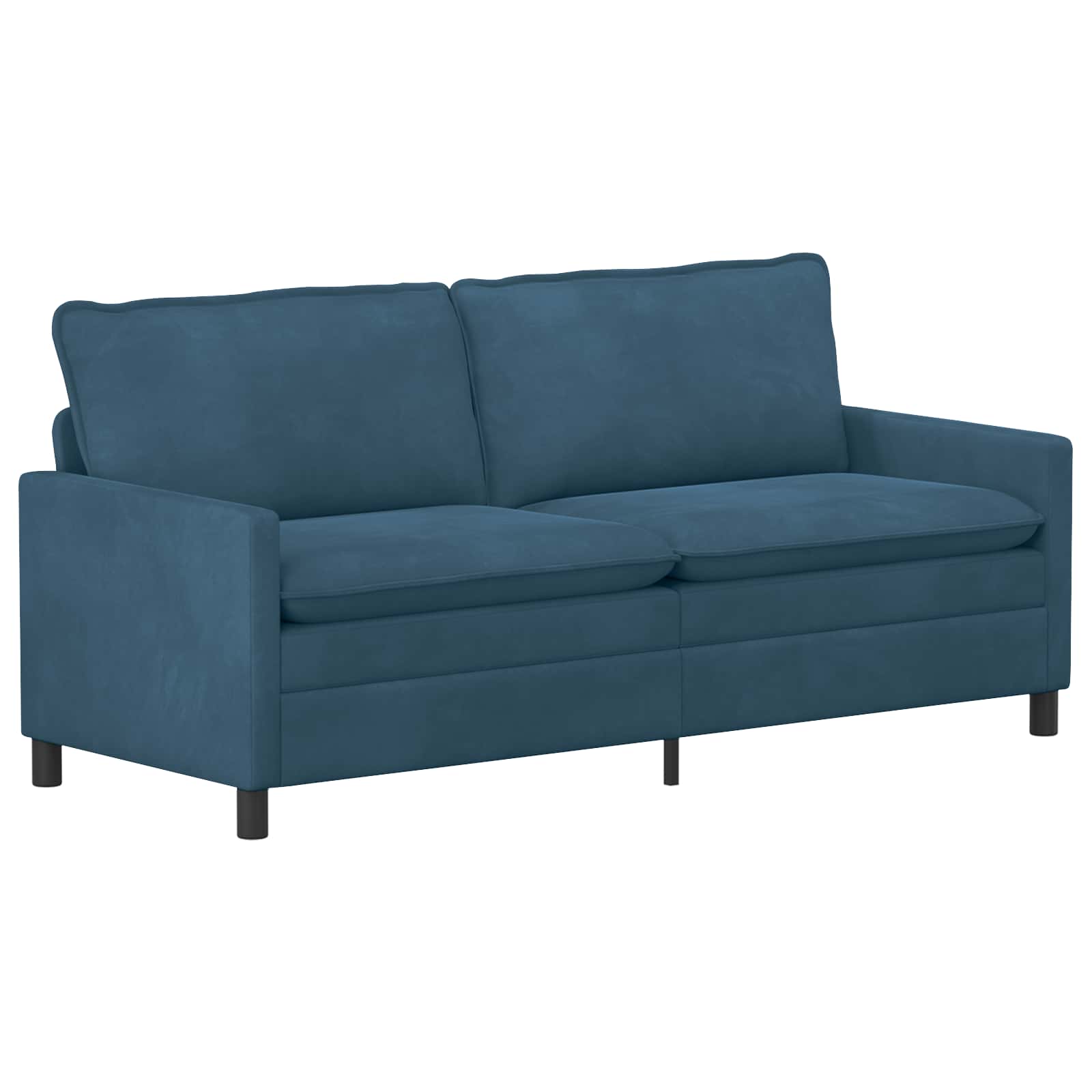 vidaXL Sofa niebieski 196 x 81 x 87,5 cm Welur