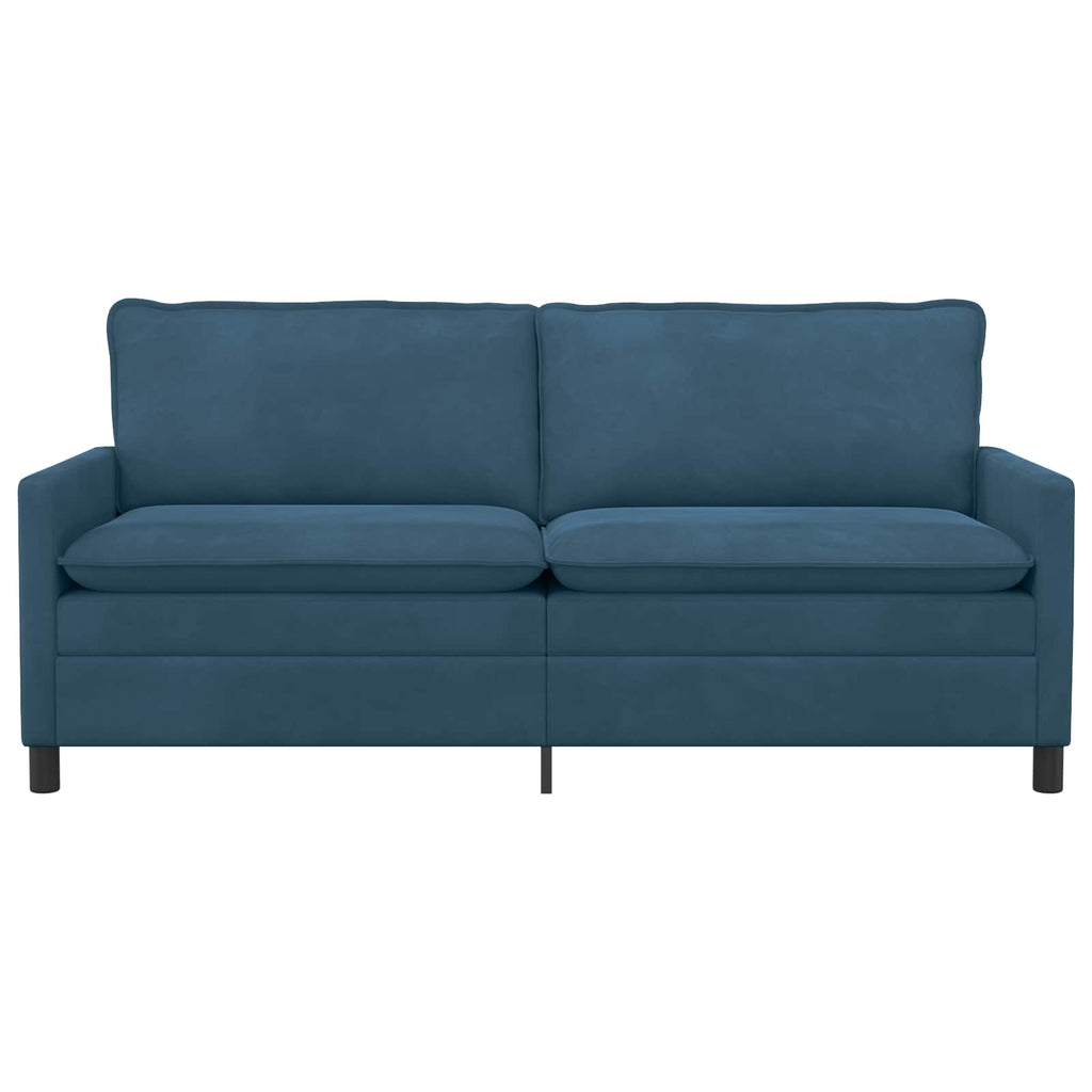 vidaXL Sofa niebieski 196 x 81 x 87,5 cm Welur