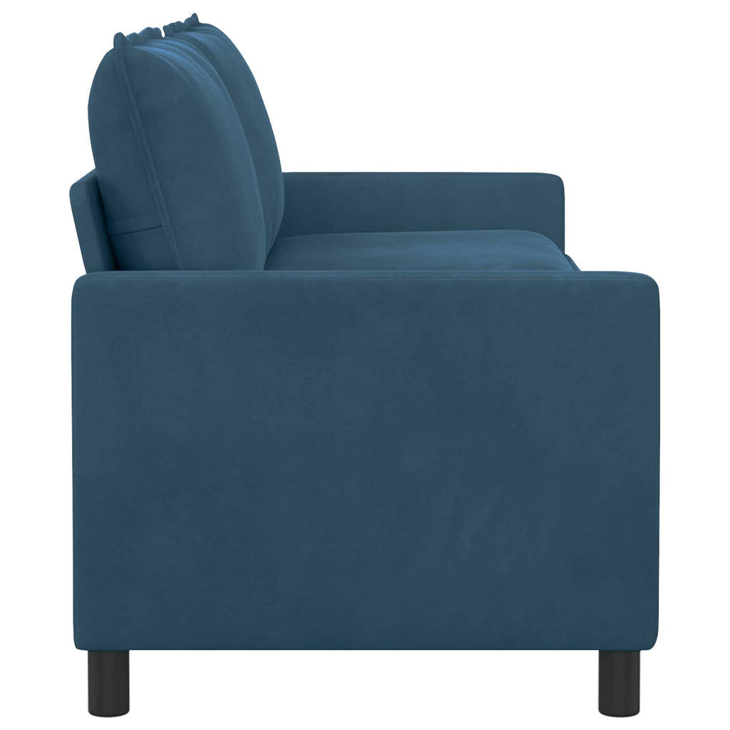 vidaXL Sofa niebieski 196 x 81 x 87,5 cm Welur