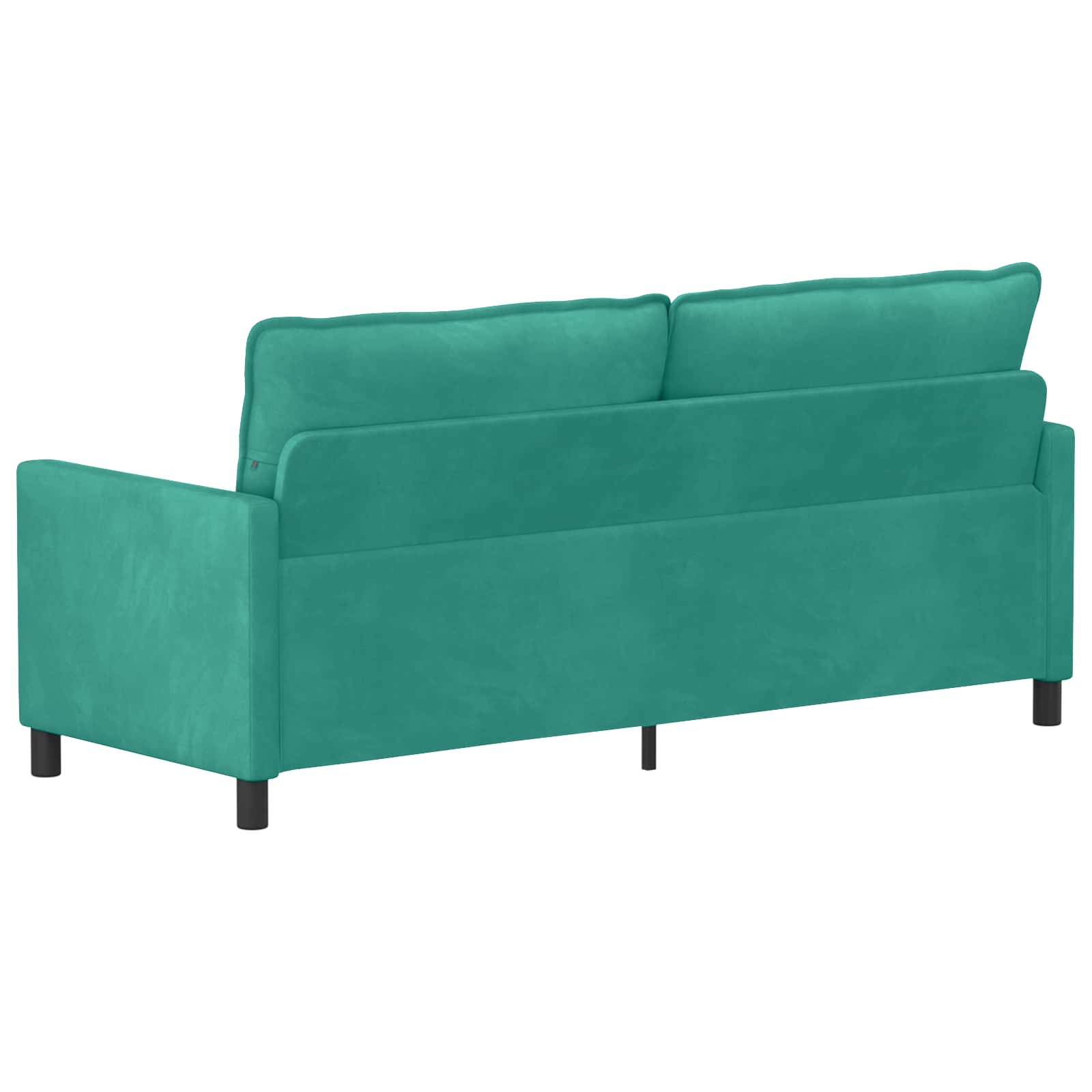 vidaXL Sofa Turkusowy 196 x 81 x 87,5 cm Welur