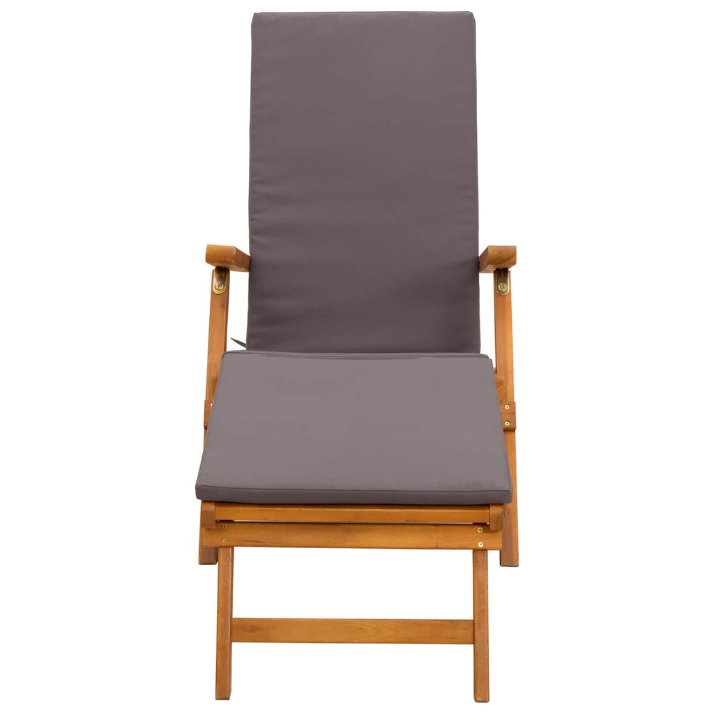 vidaXL Leżak z funkcją pochylania i składania 55 x 146 x 91 cm