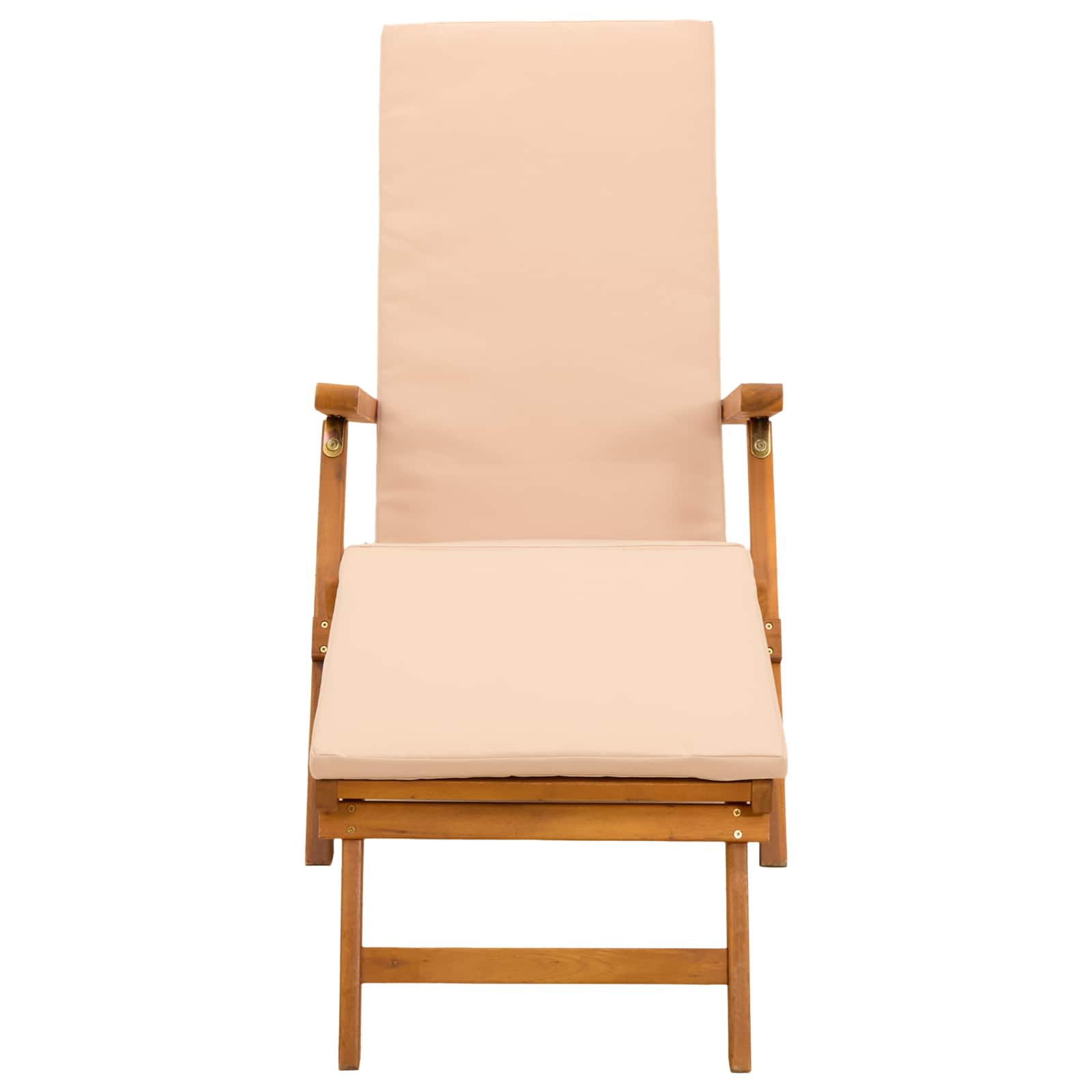 vidaXL Leżak z funkcją pochylania i składania 55 x 146 x 91 cm