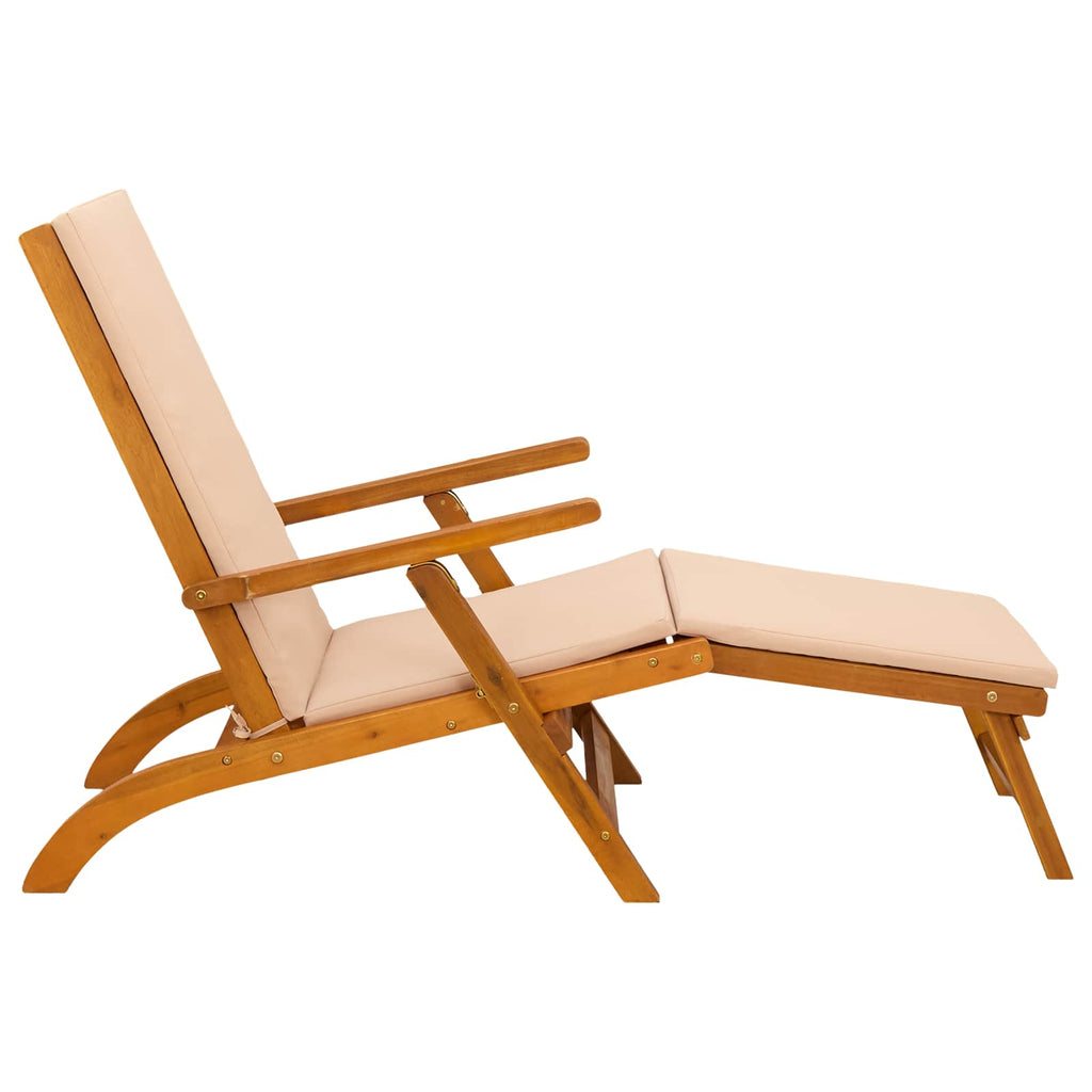 vidaXL Leżak z funkcją pochylania i składania 2 pcs 55 x 146 x 91 cm