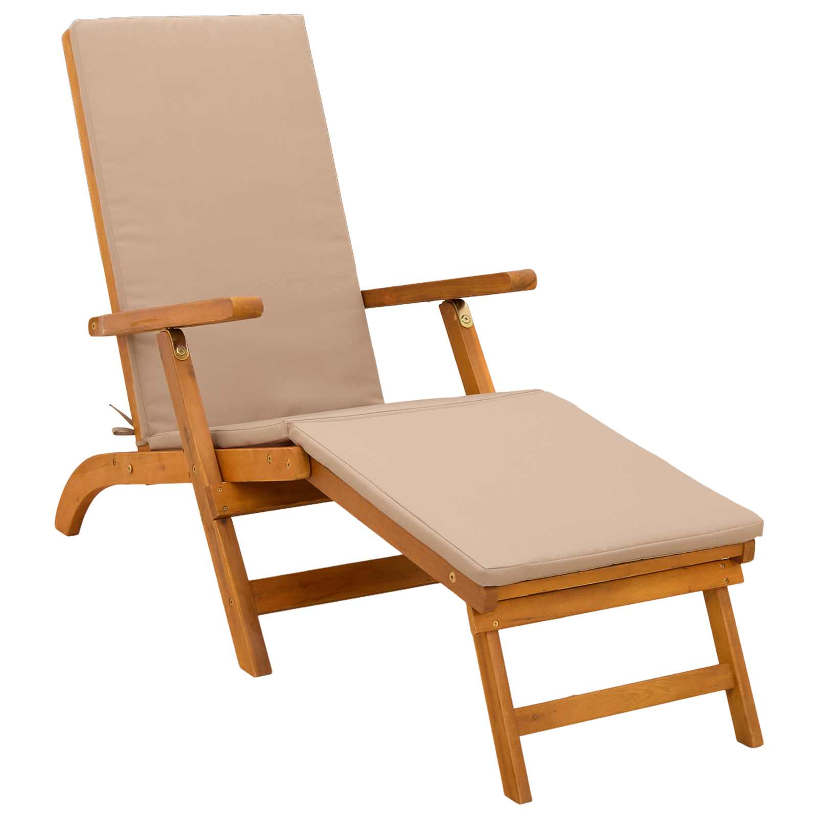 vidaXL Leżak z funkcją pochylania i składania 2 pcs 55 x 146 x 91 cm