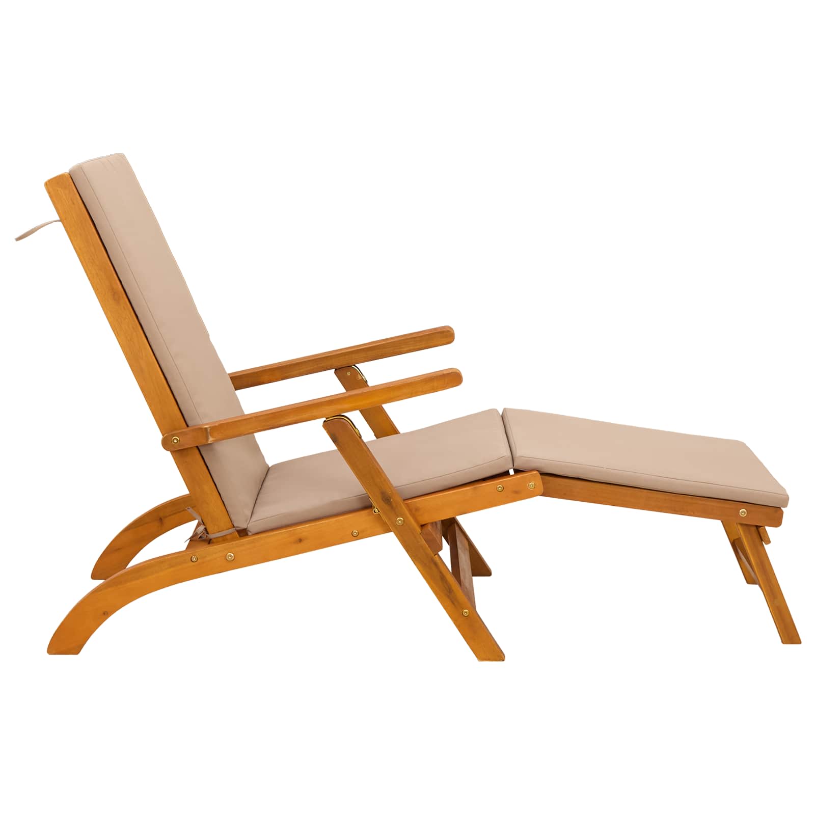 vidaXL Leżak z funkcją pochylania i składania 2 pcs 55 x 146 x 91 cm