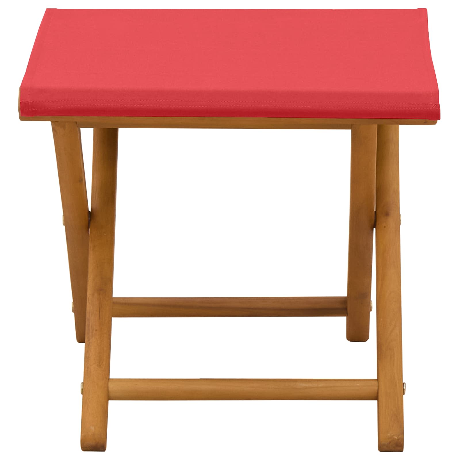 vidaXL Fotel ogrodowy 2 pcs Lite Drewno Eukaliptusowe czerwony