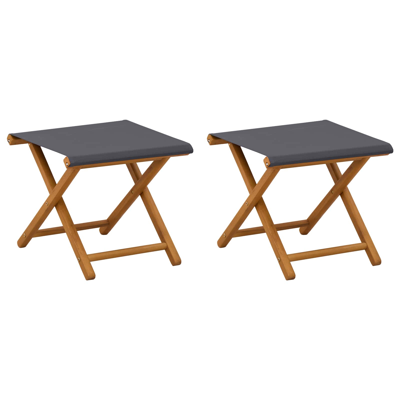 vidaXL Fotel ogrodowy 2 pcs Lite Drewno Eukaliptusowe Szary