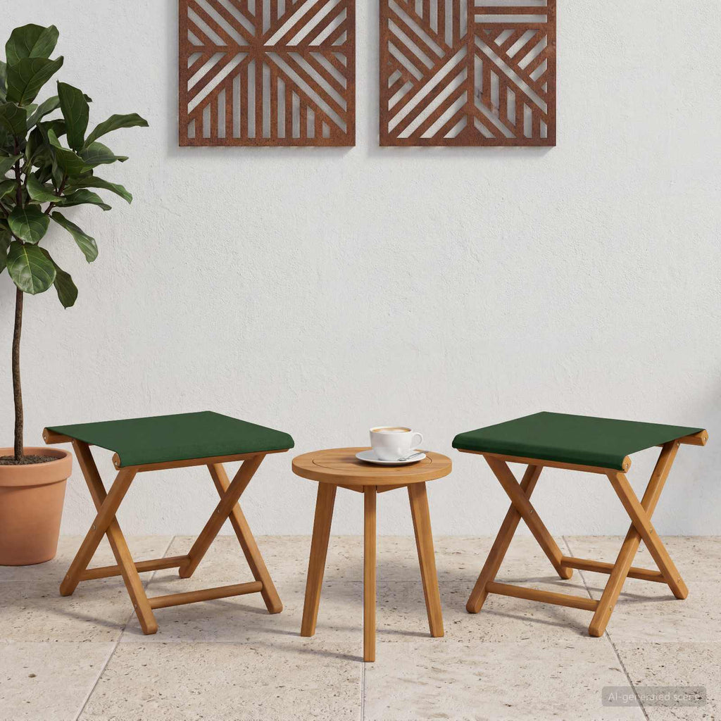 vidaXL Fotel ogrodowy 2 pcs Lite Drewno Eukaliptusowe zielony