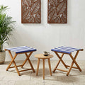 vidaXL Fotel ogrodowy 2 pcs Lite Drewno Eukaliptusowe