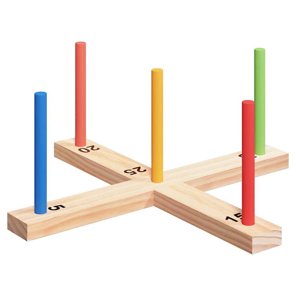 vidaXL Zestaw gier w ringa Wielokolorowe 41 x 41 x 16 cm