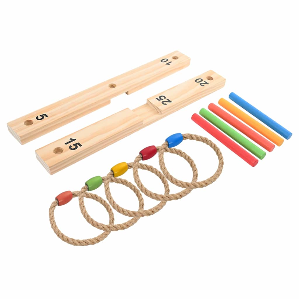 vidaXL Zestaw gier w ringa Wielokolorowe 41 x 41 x 16 cm