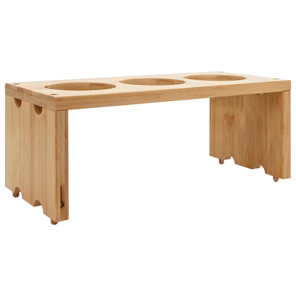 vidaXL Wózek kuchenny z kółkami Jasny Brąz 65 x 40,5 x 76,5 cm Bambus