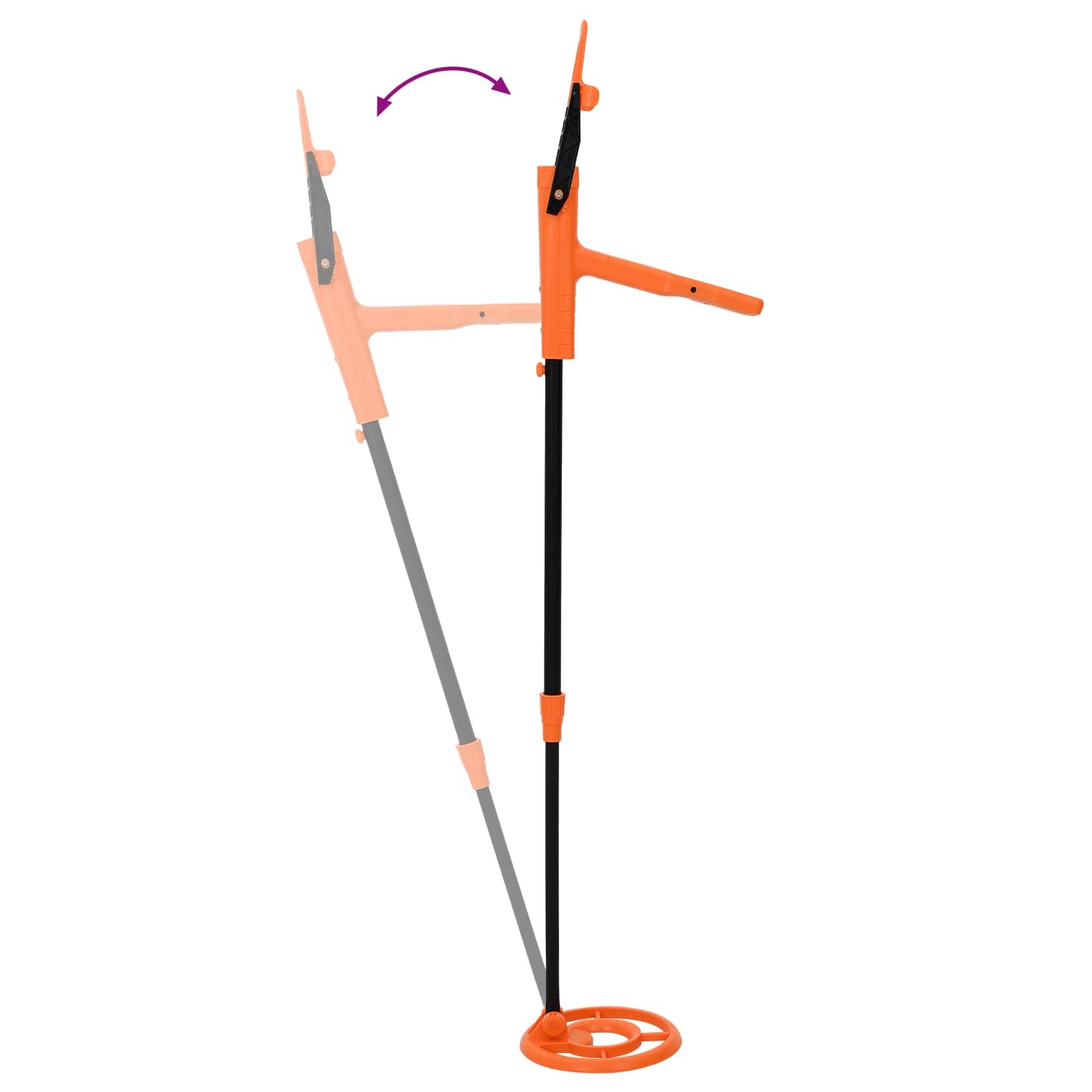 vidaXL Wykrywacz metali z wyświetlaczem LCD 2 modele 19 cm cewka żółty