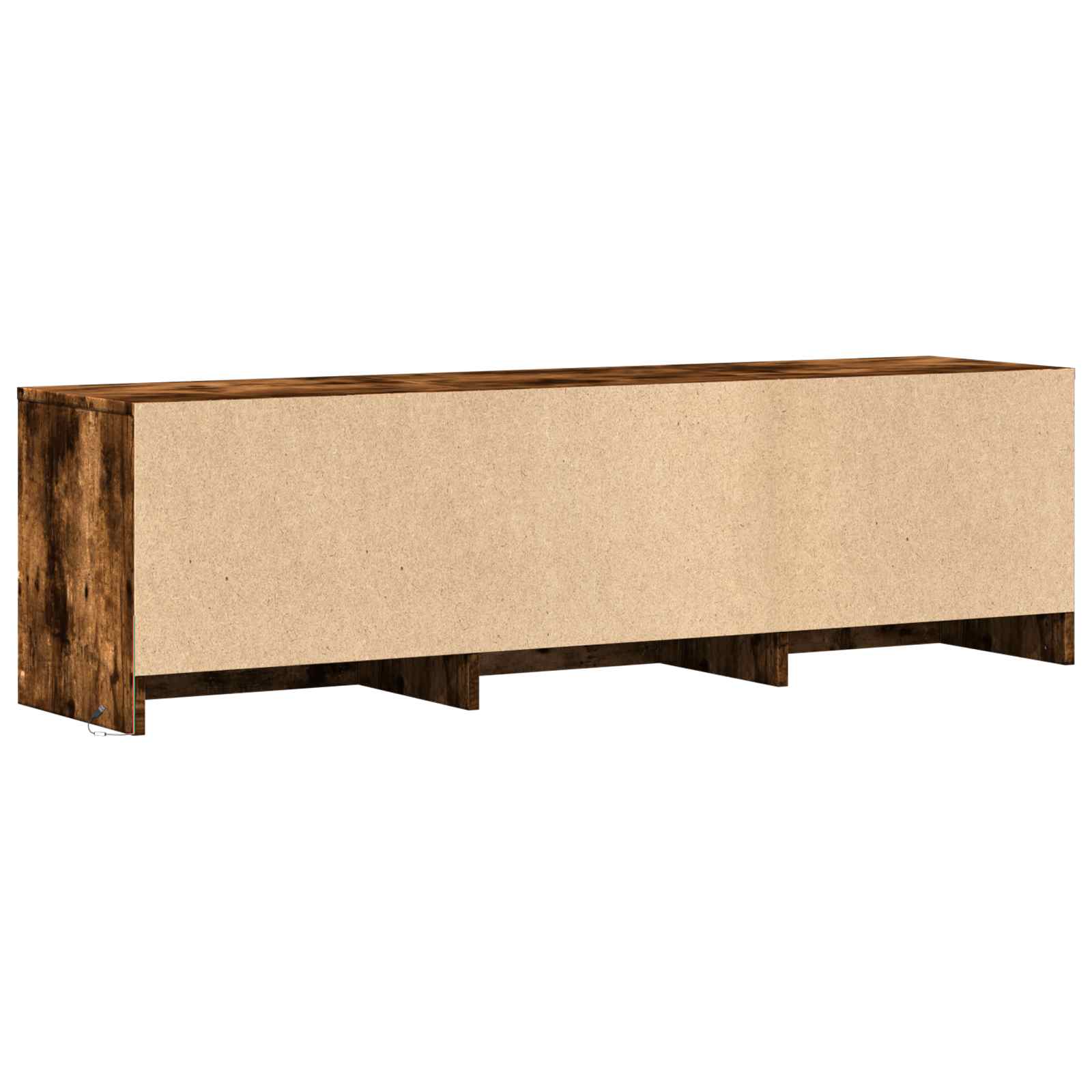 vidaXL Szafka RTV z LED 140 x 34 x 40 cm Dąb Wędzony