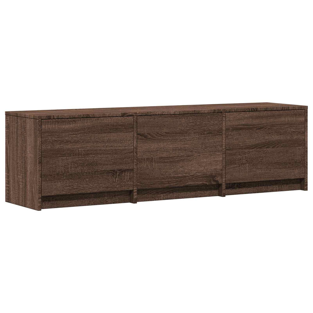 vidaXL Szafka RTV z LED 140 x 34 x 40 cm Dąb brązowy
