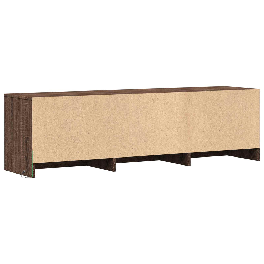 vidaXL Szafka RTV z LED 140 x 34 x 40 cm Dąb brązowy