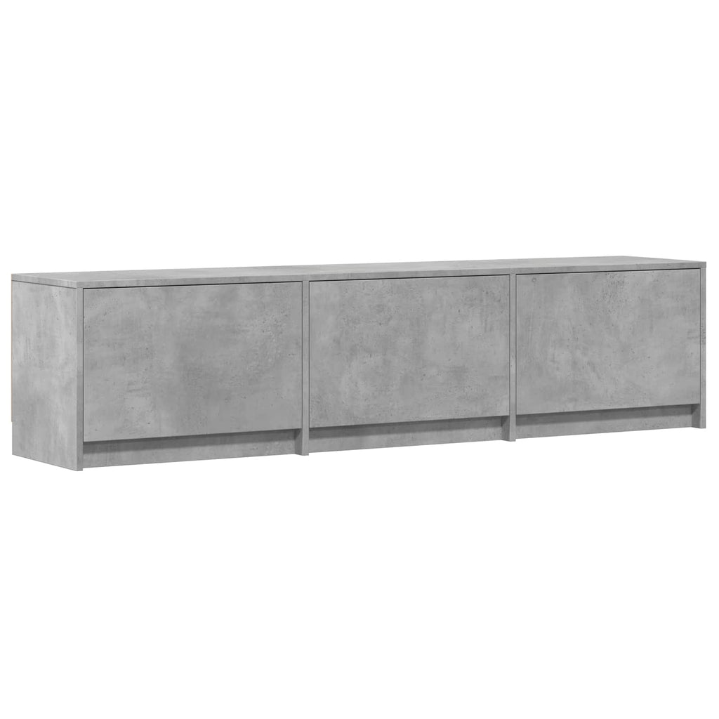 vidaXL Szafka RTV z LED 165x34x40 cm Betonowy Szary