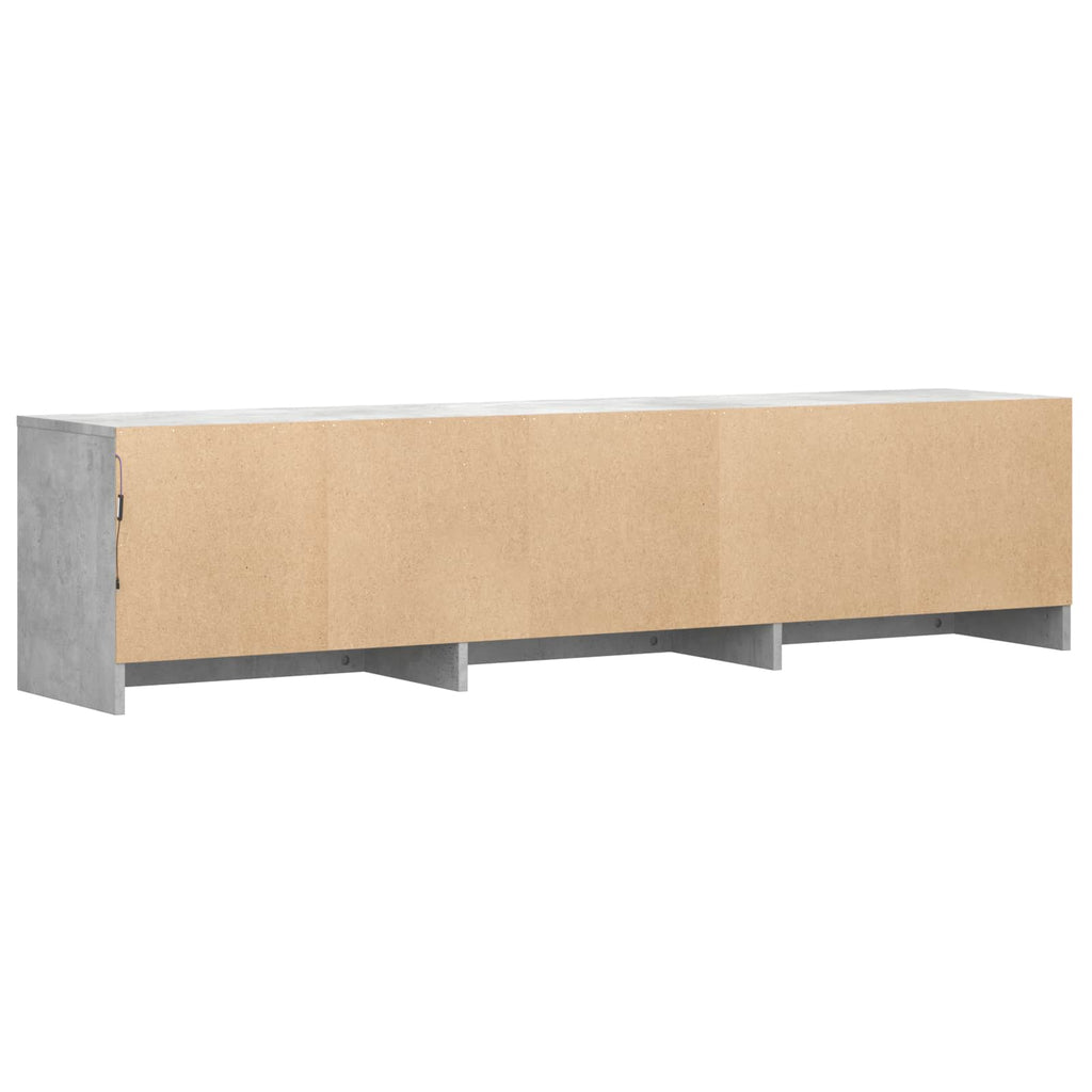 vidaXL Szafka RTV z LED 165x34x40 cm Betonowy Szary