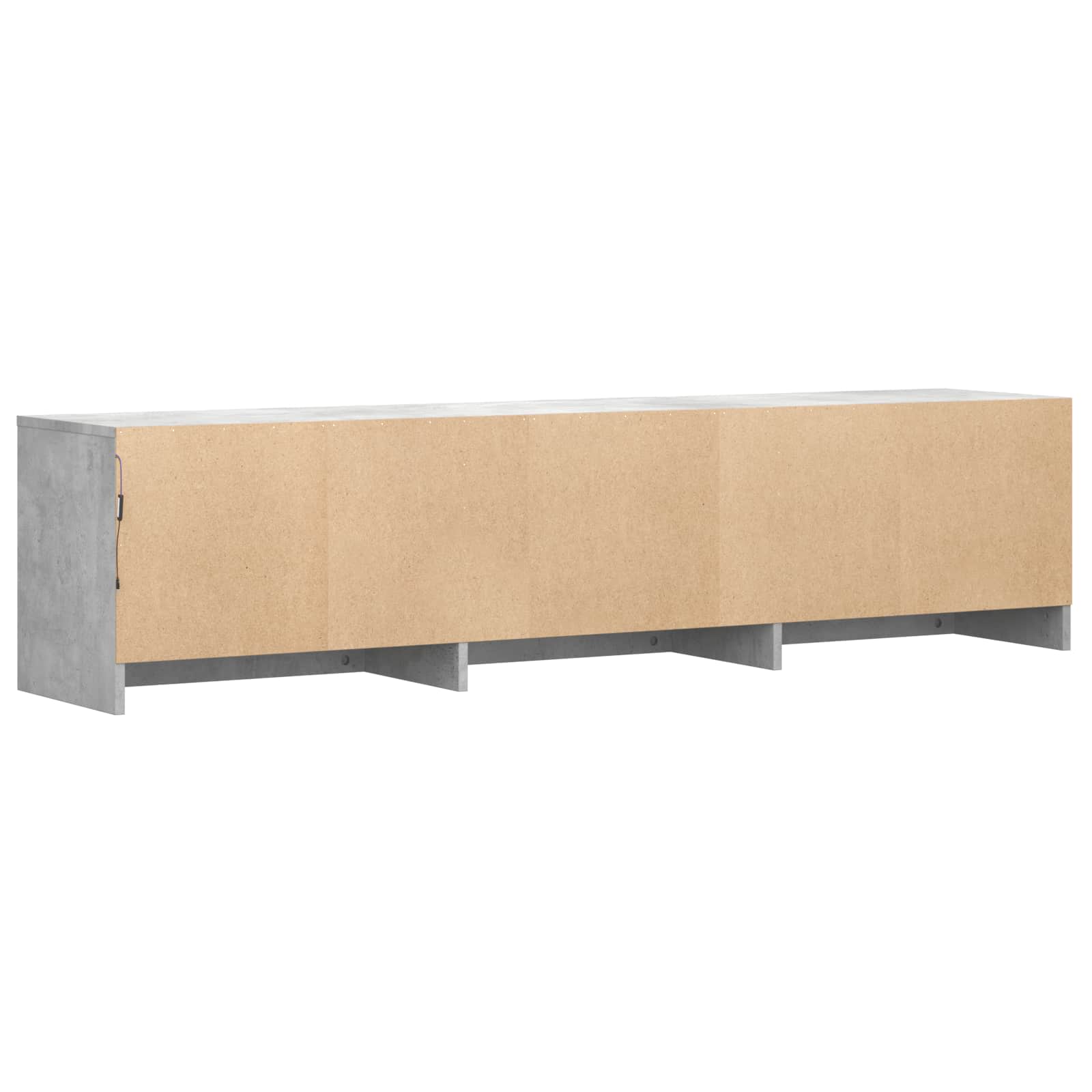 vidaXL Szafka RTV z LED 165x34x40 cm Betonowy Szary