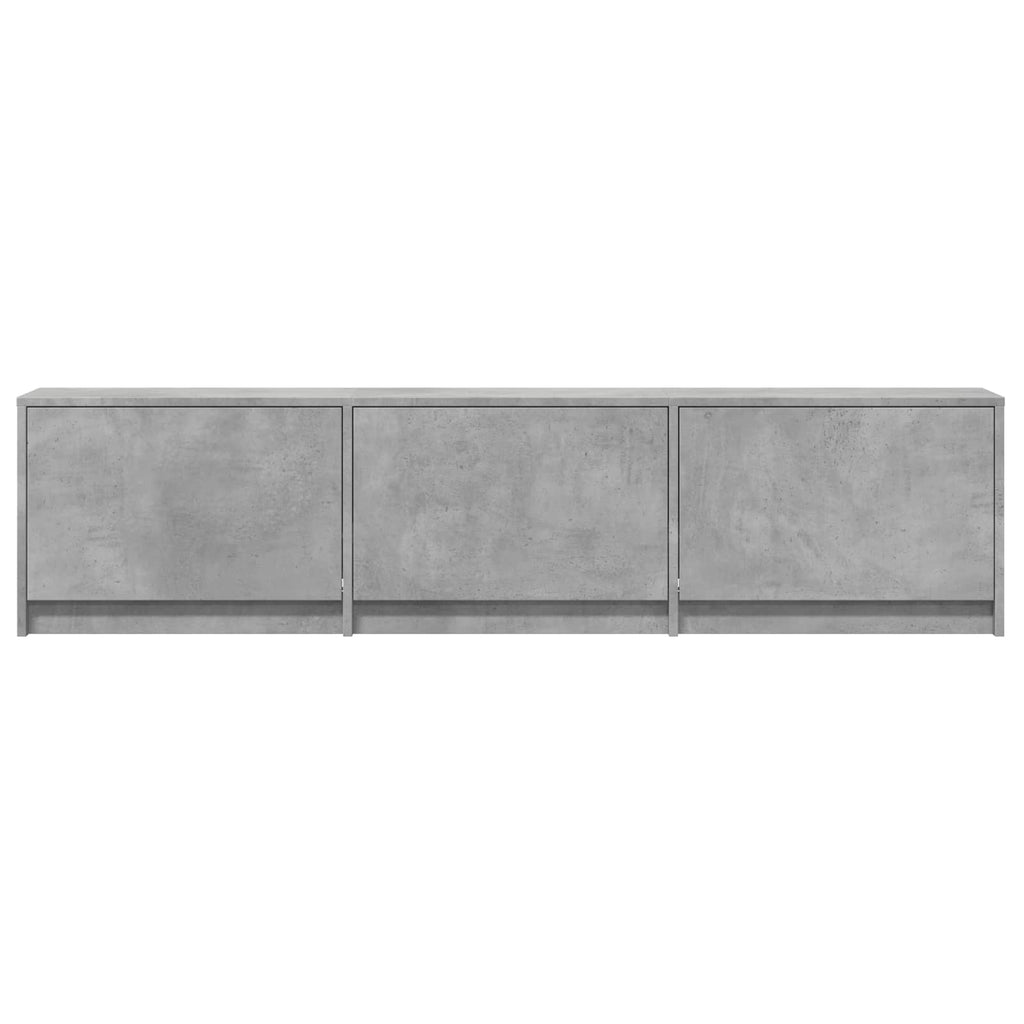 vidaXL Szafka RTV z LED 165x34x40 cm Betonowy Szary