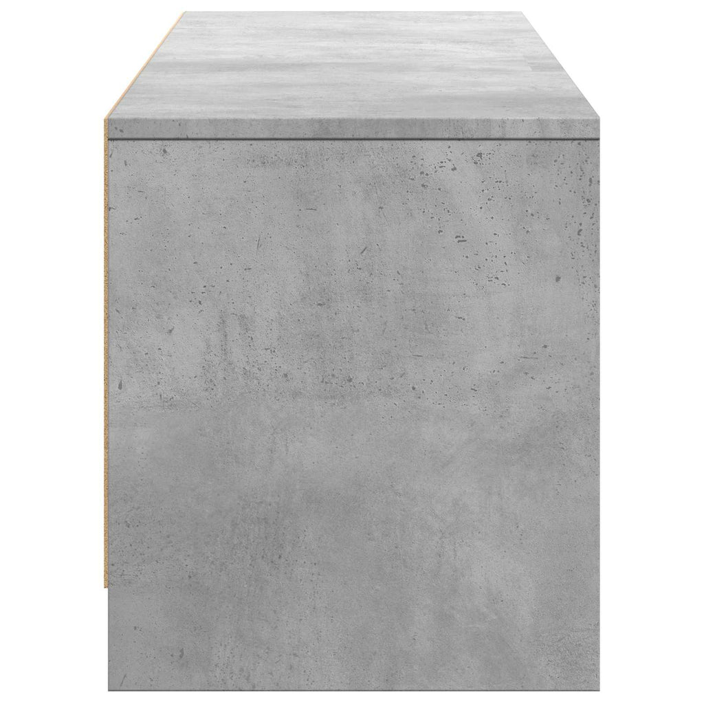 vidaXL Szafka RTV z LED 165x34x40 cm Betonowy Szary