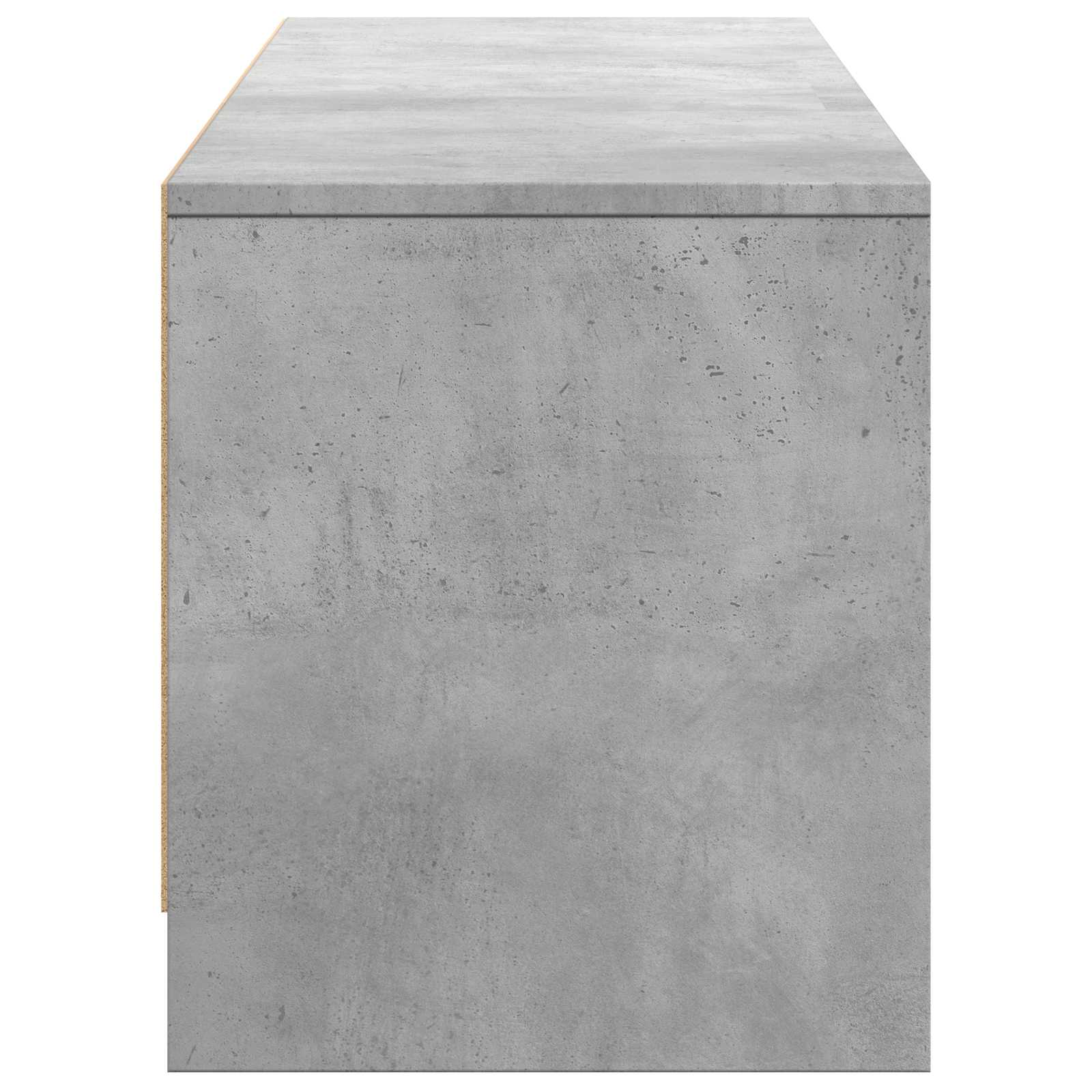 vidaXL Szafka RTV z LED 165x34x40 cm Betonowy Szary