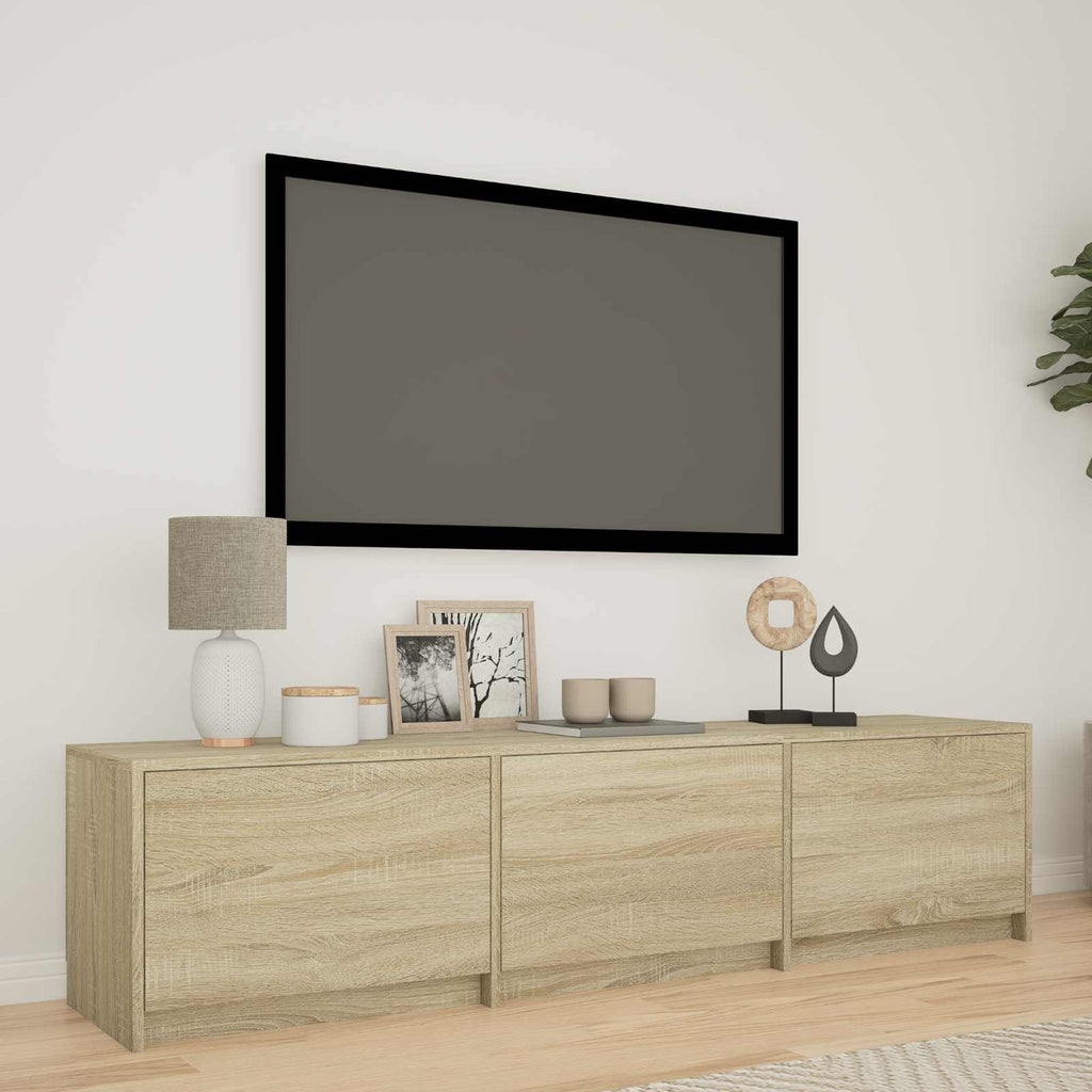 vidaXL Szafka RTV z LED 165 x 34 x 40 cm Dąb Sonoma