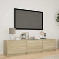 vidaXL Szafka RTV z LED 165 x 34 x 40 cm Dąb Sonoma