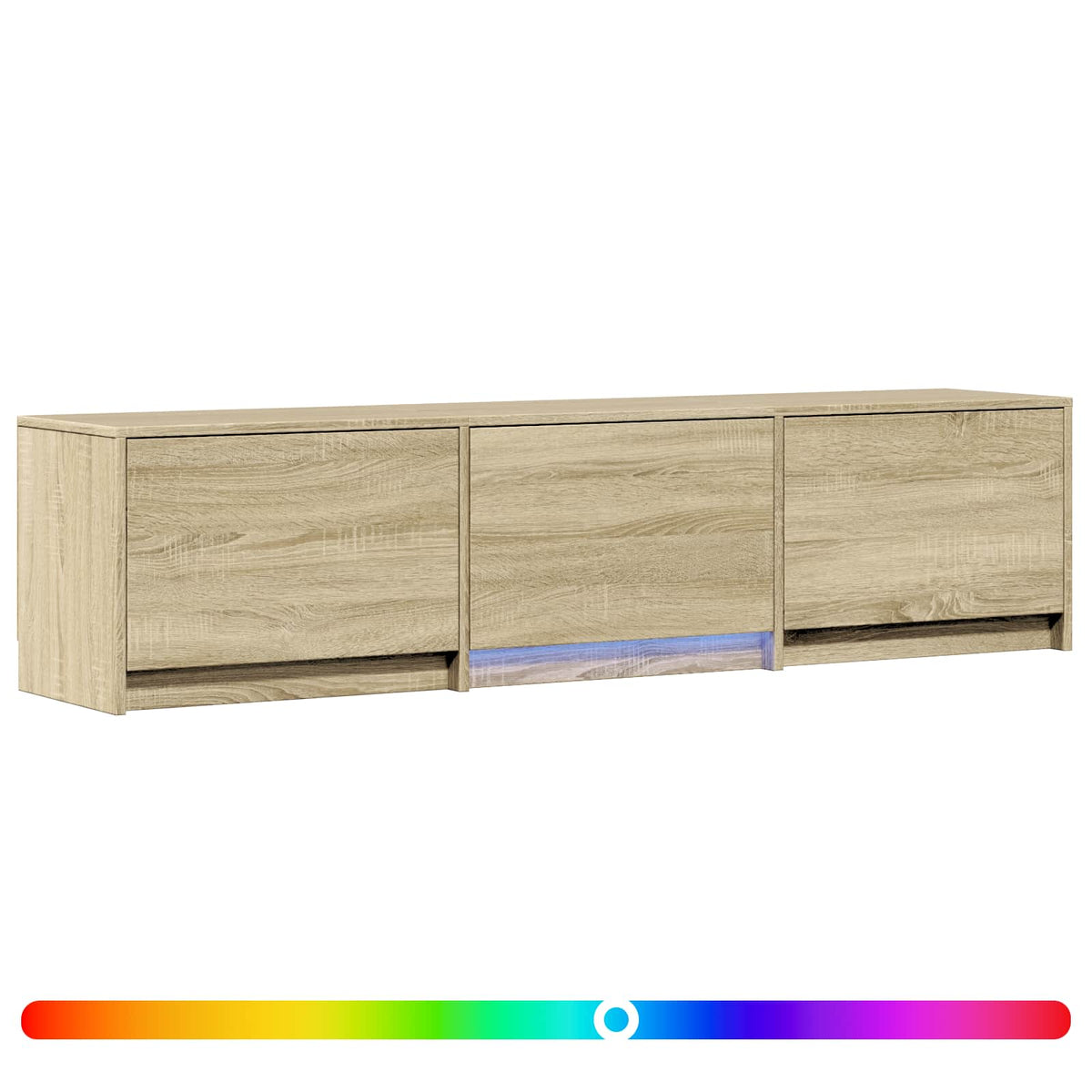 vidaXL Szafka RTV z LED 165 x 34 x 40 cm Dąb Sonoma