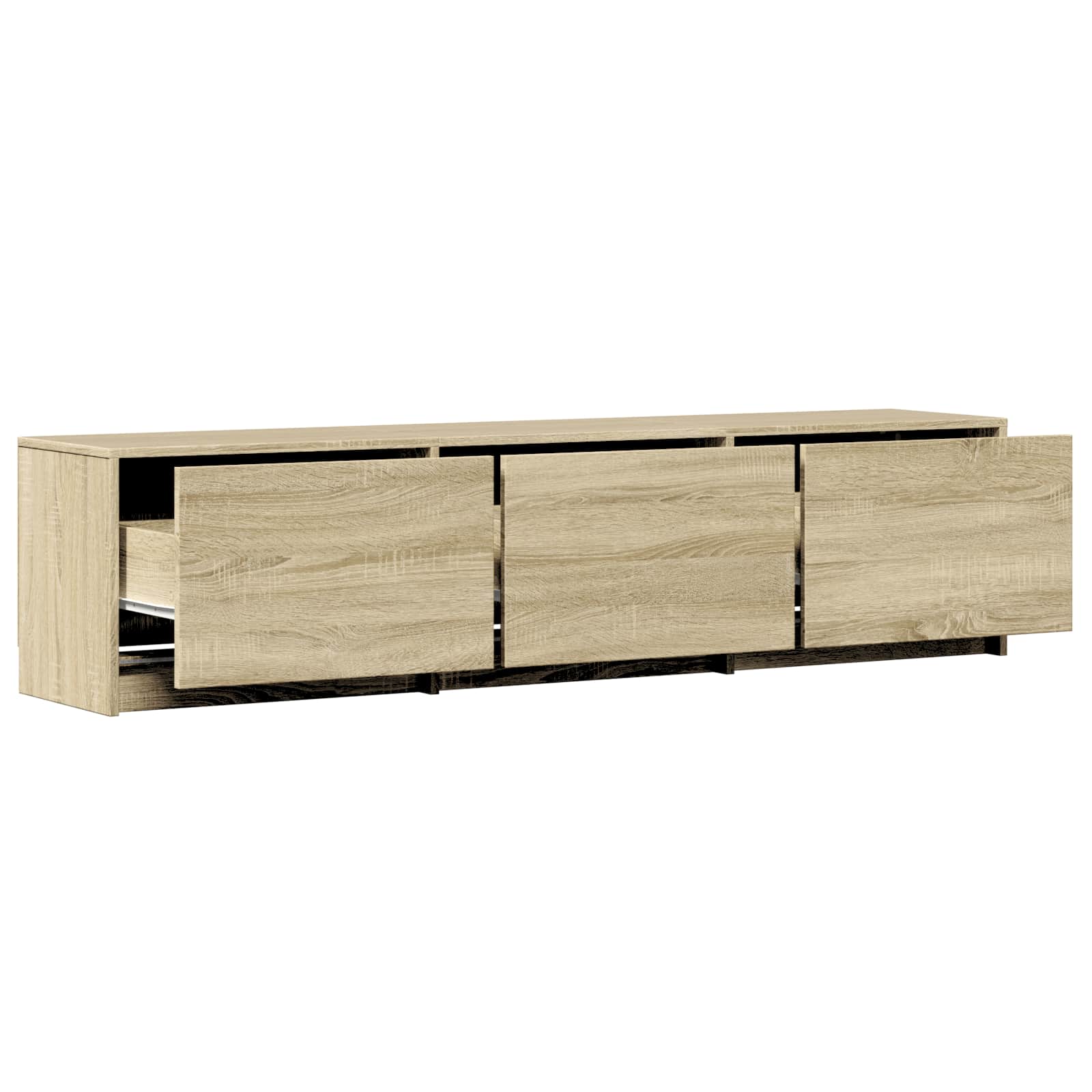 vidaXL Szafka RTV z LED 165 x 34 x 40 cm Dąb Sonoma
