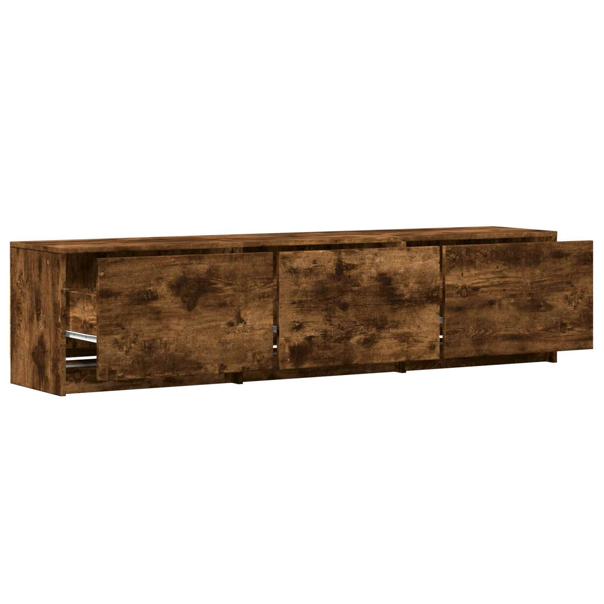 vidaXL Szafka RTV z LED 165 x 34 x 40 cm Dąb Wędzony