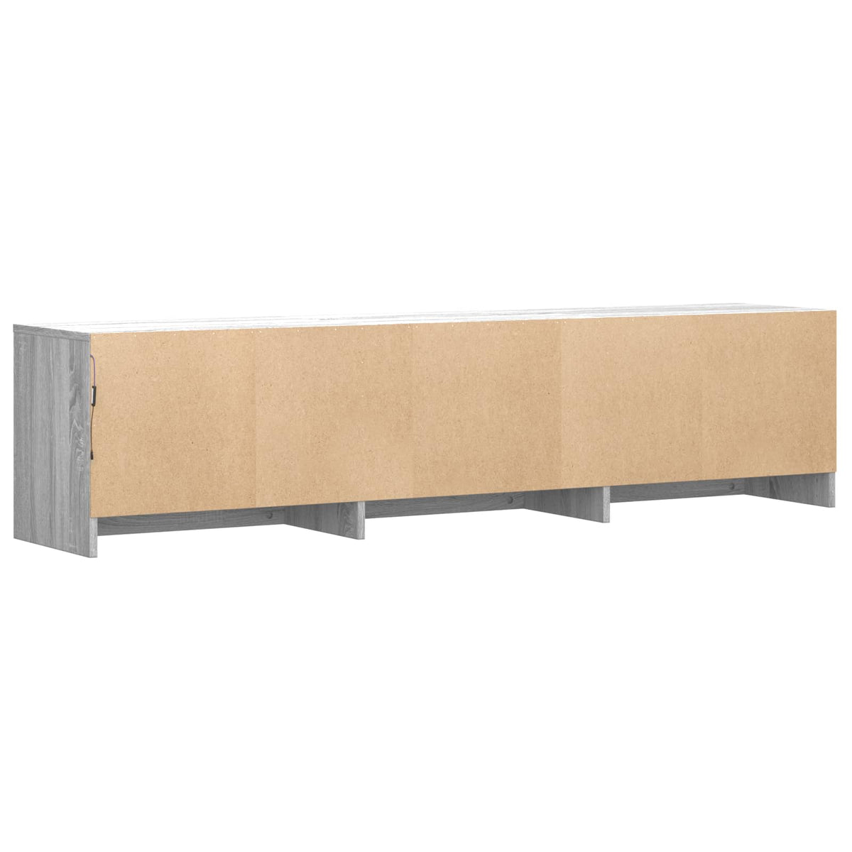 vidaXL Szafka RTV z LED 165x34x40 cm Szary Sonoma Drewno inżynieryjne