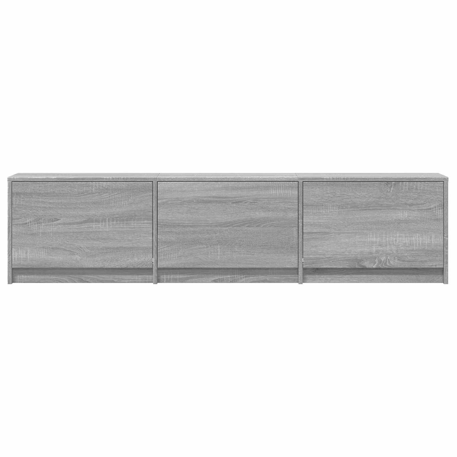 vidaXL Szafka RTV z LED 165x34x40 cm Szary Sonoma Drewno inżynieryjne