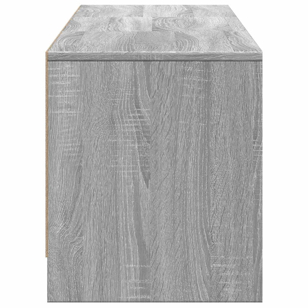 vidaXL Szafka RTV z LED 165x34x40 cm Szary Sonoma Drewno inżynieryjne