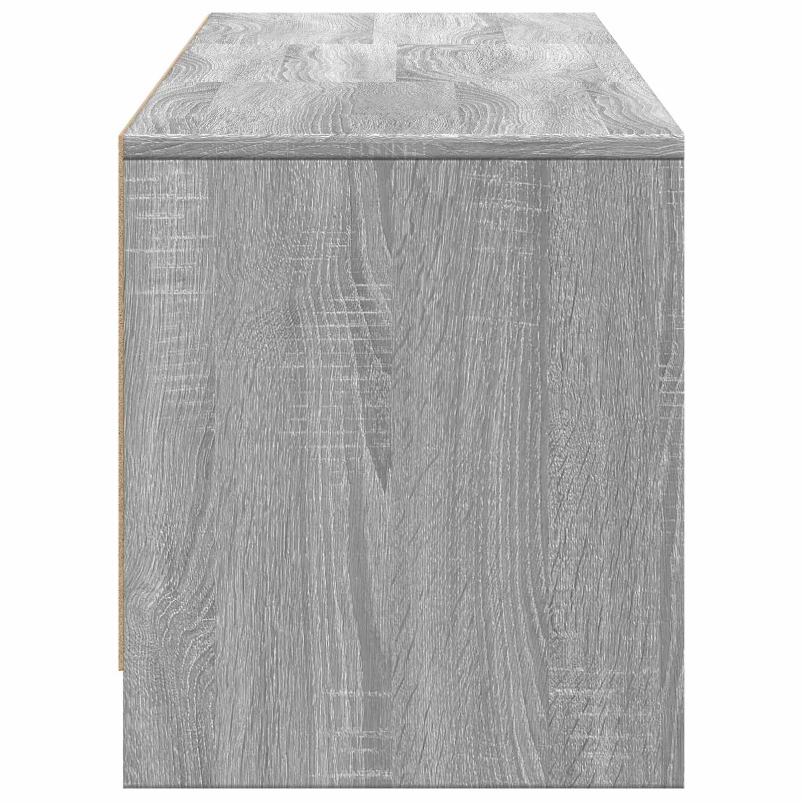 vidaXL Szafka RTV z LED 165x34x40 cm Szary Sonoma Drewno inżynieryjne