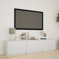 vidaXL Szafka RTV z LED 165 x 34 x 40 cm Biały Drewno inżynieryjne