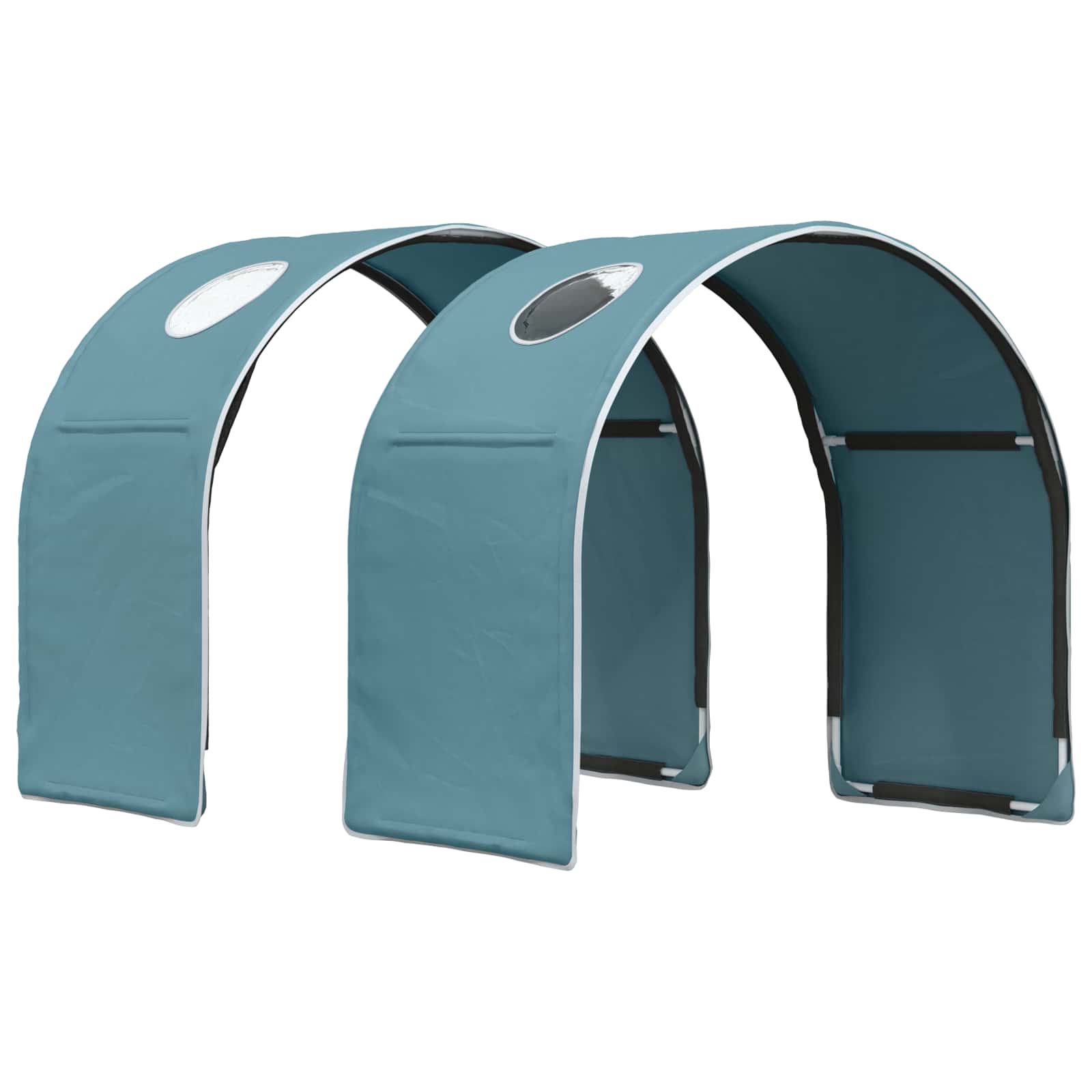 vidaXL Tunel do łóżka 2 pcs Jasnoniebieski 211 x 52,5 x 2 cm Poliester