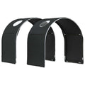 vidaXL Tunel do łóżka 2 pcs Czarny 211 x 52,5 x 2 cm Poliester
