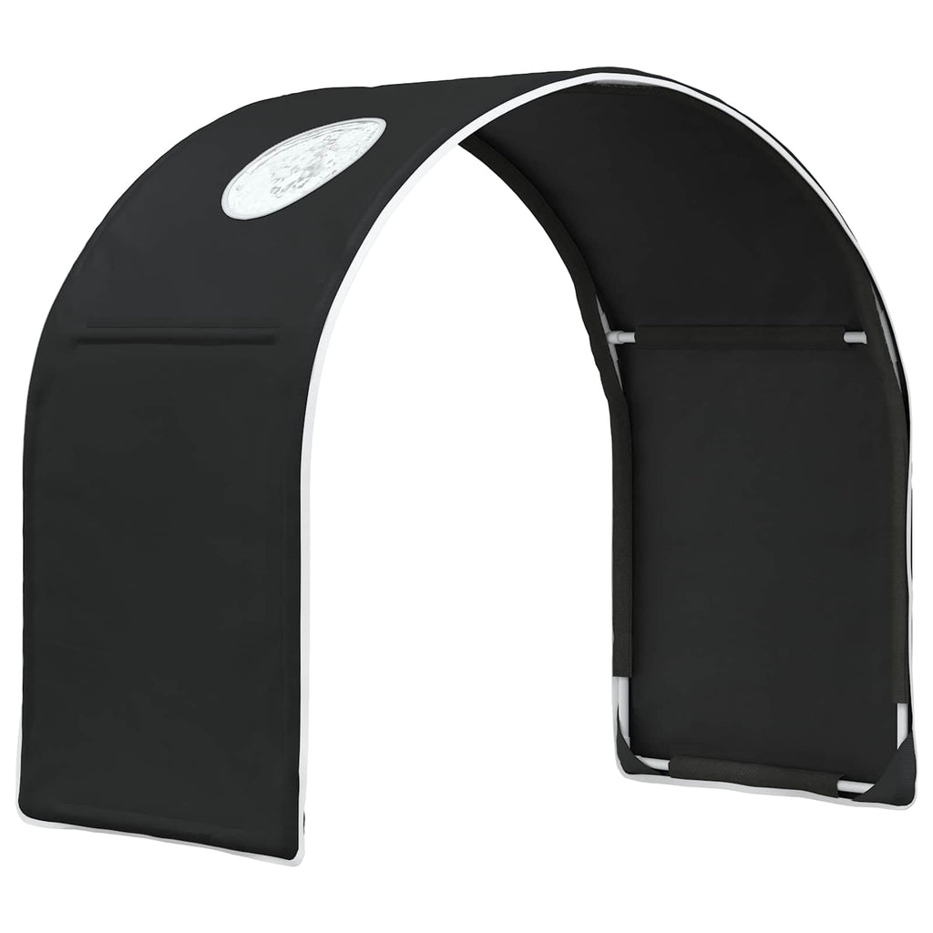 vidaXL Tunel do łóżka 2 pcs Czarny 211 x 52,5 x 2 cm Poliester