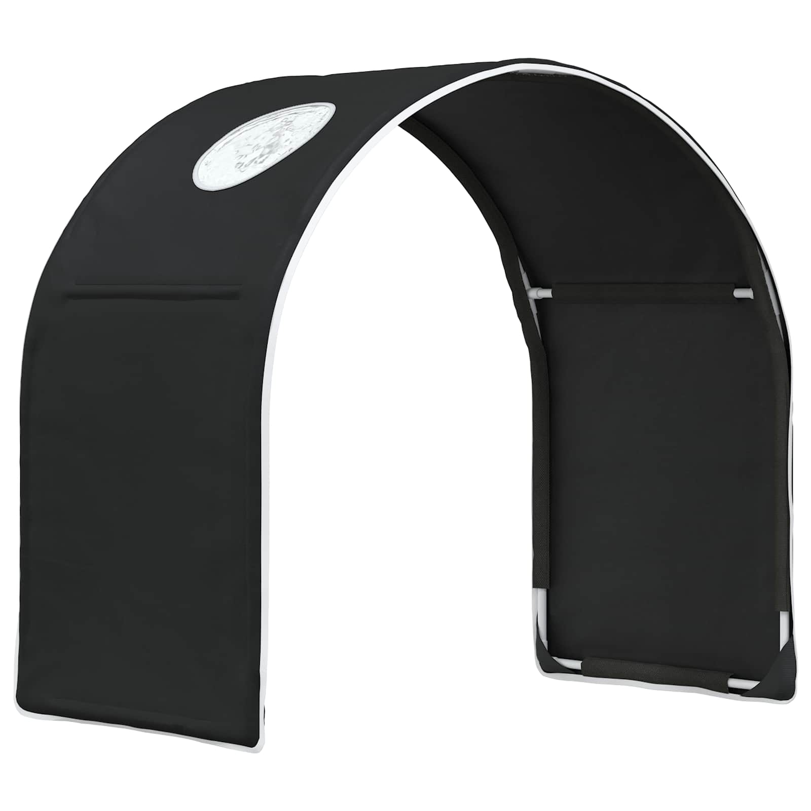 vidaXL Tunel do łóżka 2 pcs Czarny 211 x 52,5 x 2 cm Poliester