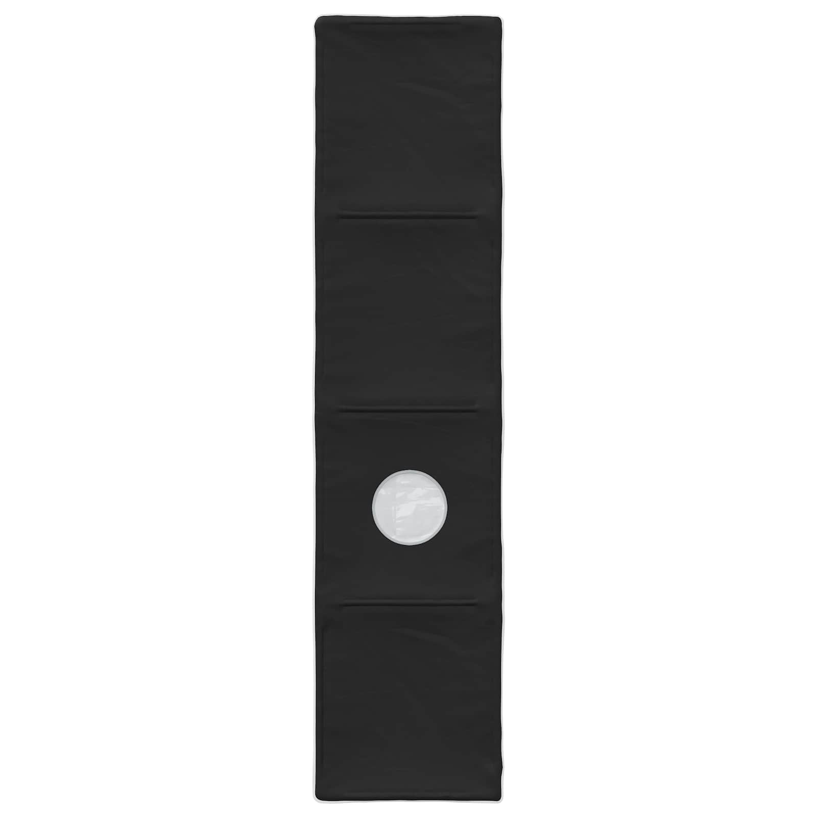 vidaXL Tunel do łóżka 2 pcs Czarny 211 x 52,5 x 2 cm Poliester
