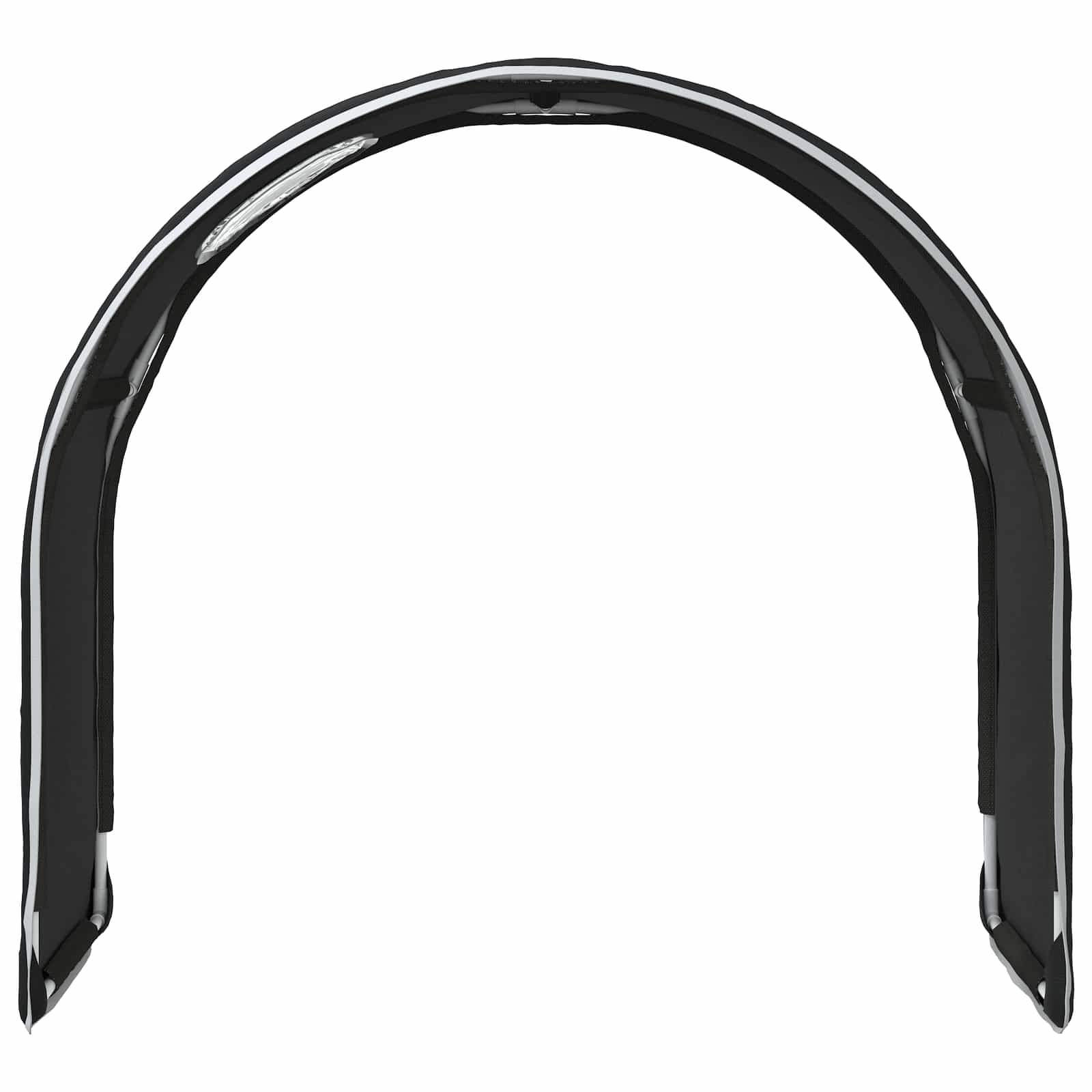 vidaXL Tunel do łóżka 2 pcs Czarny 211 x 52,5 x 2 cm Poliester