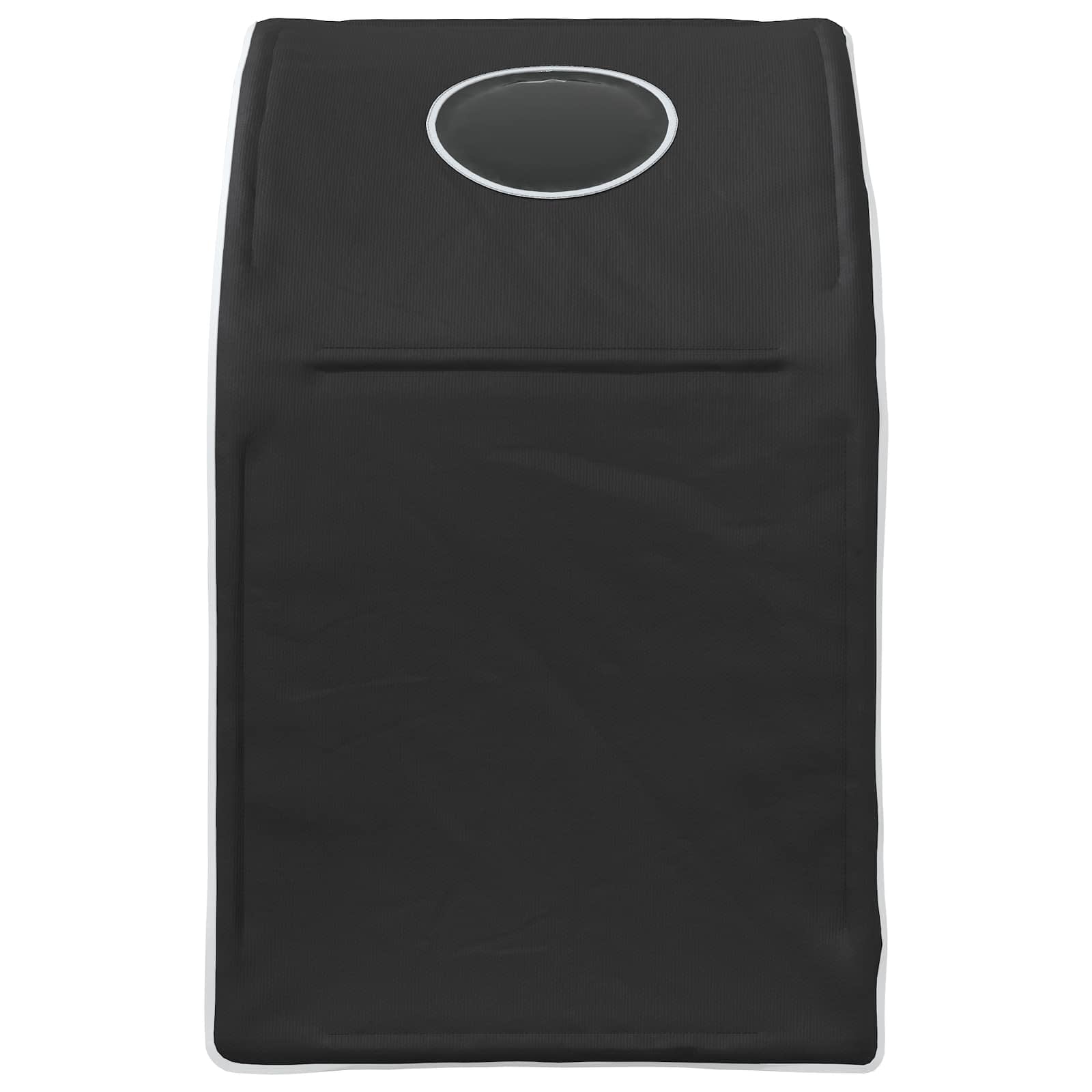 vidaXL Tunel do łóżka 2 pcs Czarny 211 x 52,5 x 2 cm Poliester