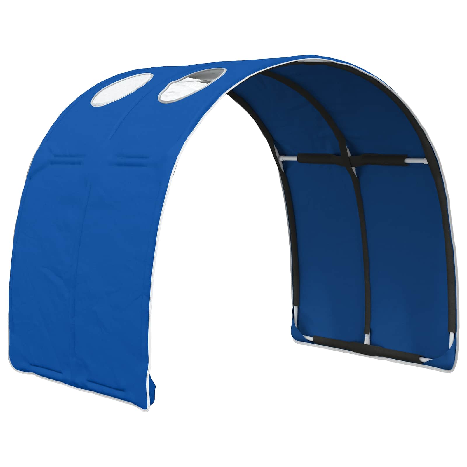 vidaXL Tunel do łóżka 2 pcs niebieski 211 x 67.5 x 2 cm Poliester