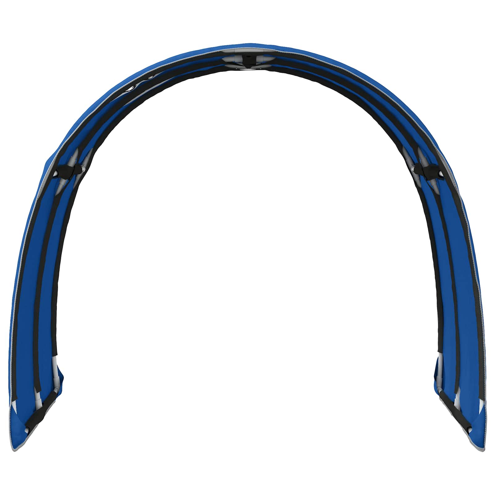 vidaXL Tunel do łóżka 2 pcs niebieski 211 x 67.5 x 2 cm Poliester