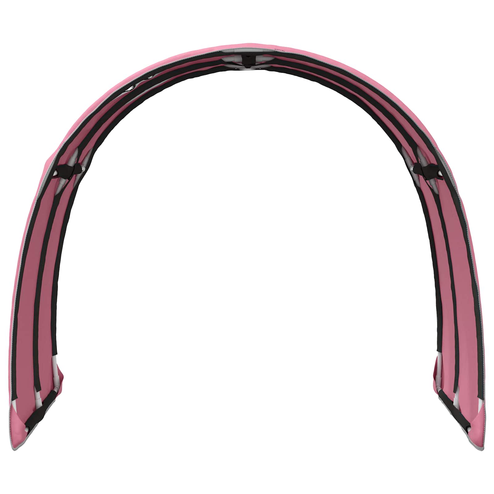 vidaXL Tunel do łóżka 2 pcs różowy 211 x 67.5 x 2 cm Poliester