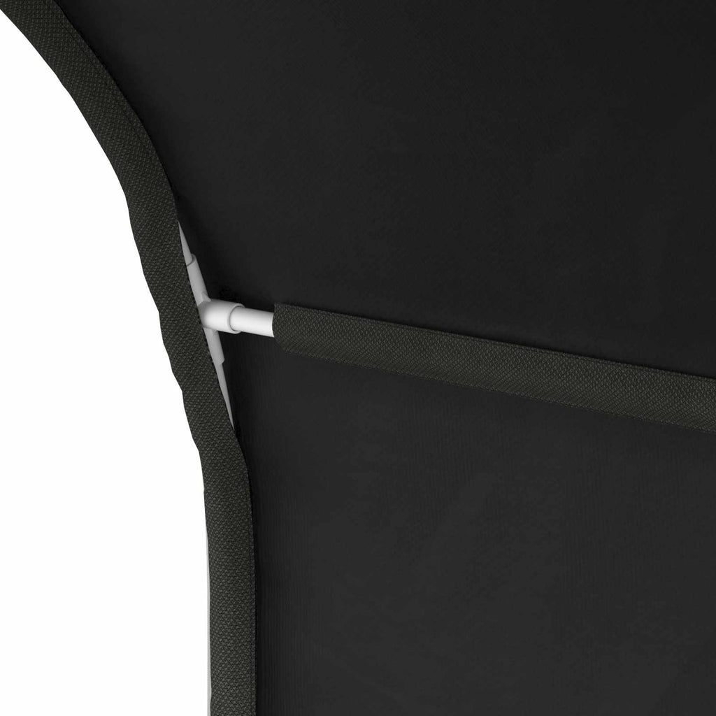 vidaXL Tunel do łóżka 2 pcs Czarny 211 x 67.5 x 2 cm Poliester