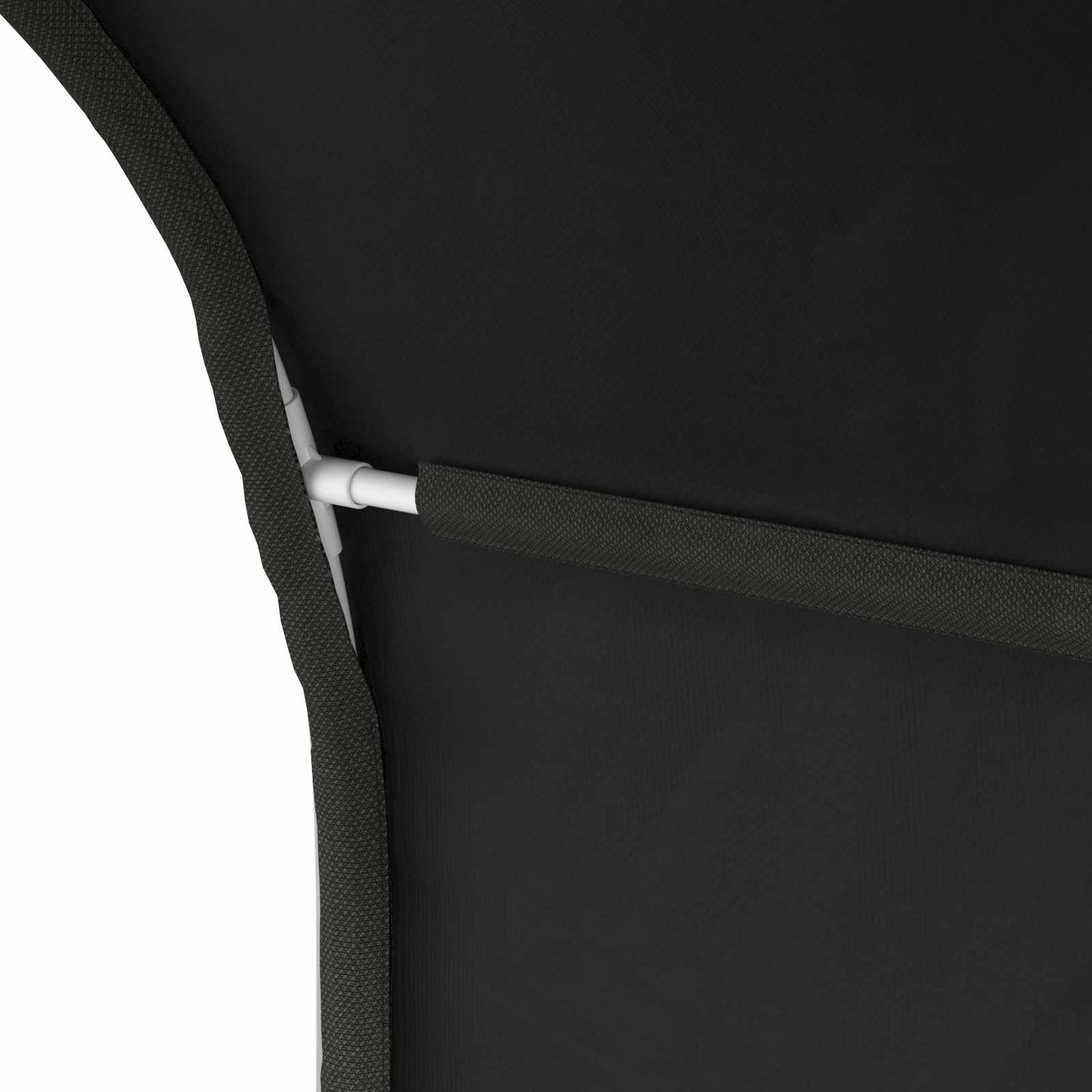 vidaXL Tunel do łóżka 2 pcs Czarny 211 x 67.5 x 2 cm Poliester