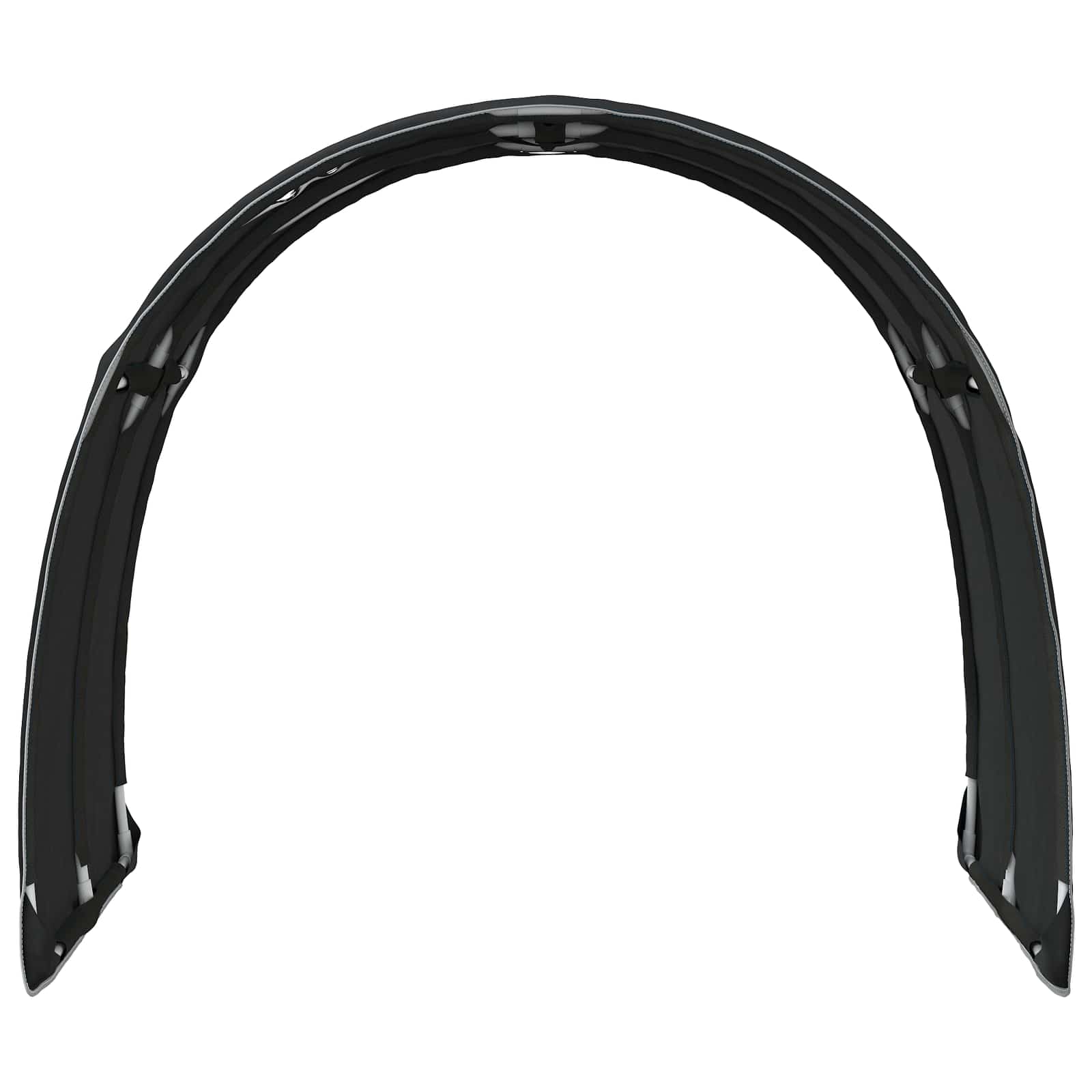 vidaXL Tunel do łóżka 2 pcs Czarny 211 x 67.5 x 2 cm Poliester