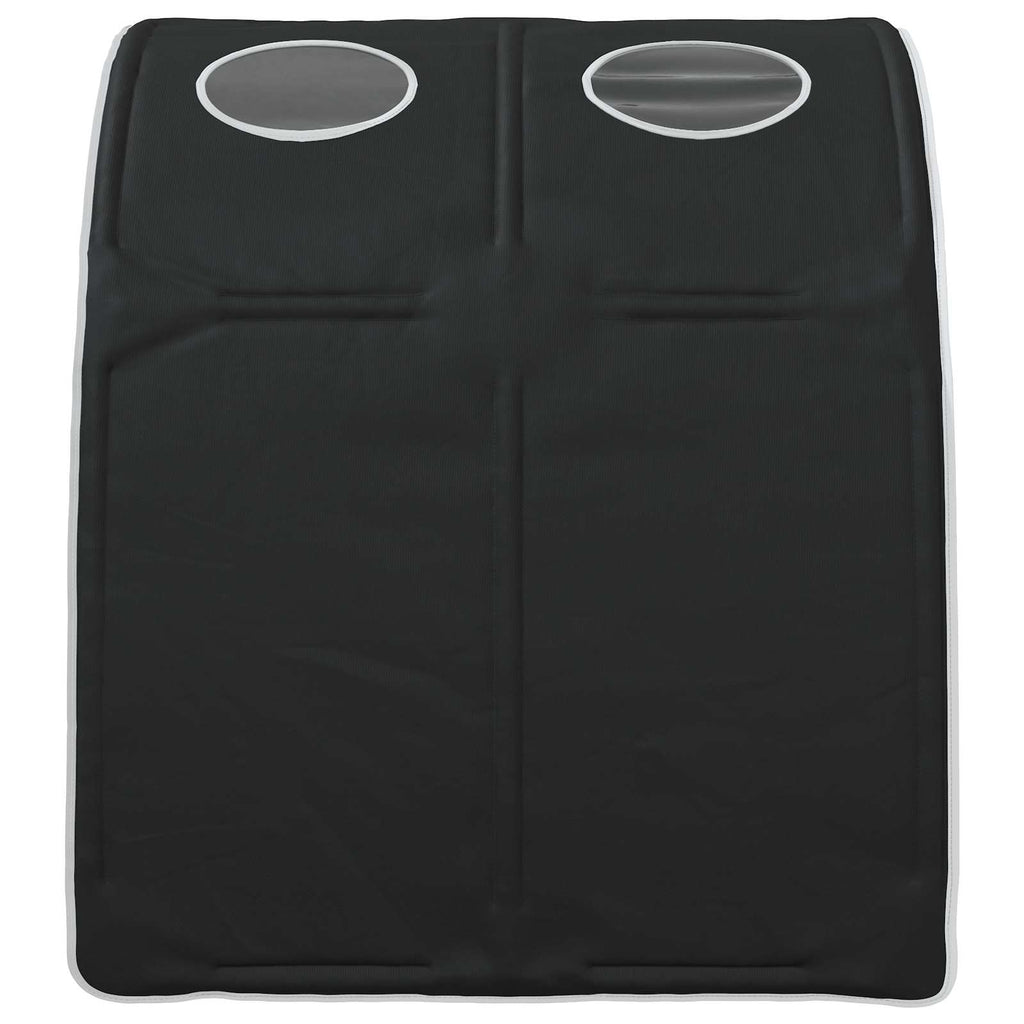 vidaXL Tunel do łóżka 2 pcs Czarny 211 x 67.5 x 2 cm Poliester